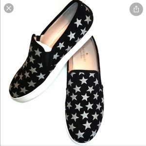 Kate Spade Liberty Metallic Star Slip Ons